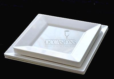 Bulk, Disposable Wedding Square Plastic Plates and Bowls | eBay