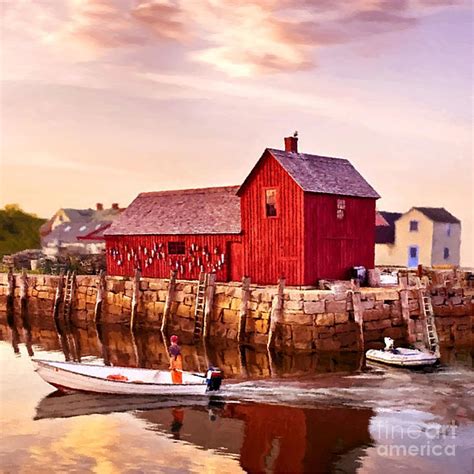 Motif Number One Rockport Massachusetts Painting - Motif Number One ...