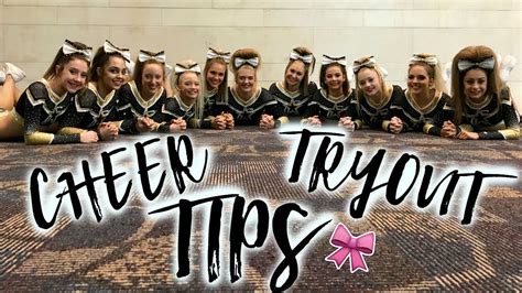 Cheer Tryout Tips - YouTube