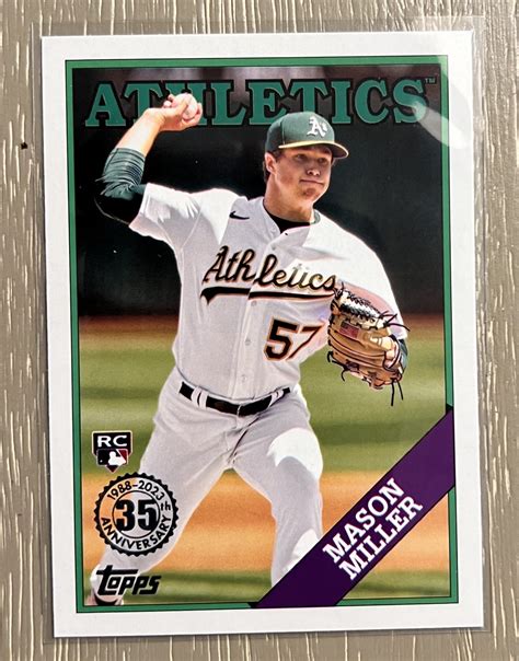 Mason Miller RC 1988 Insert Oakland Athletics