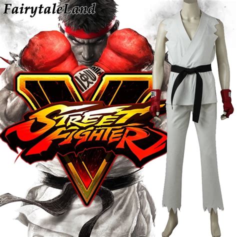 Aliexpress.com : Buy Street Fighter V Ryu Cosplay Costume Carnival Halloween Costumes Game ...