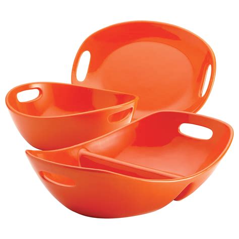 Rachael Ray Stoneware 3 Piece Serving Bowl Set & Reviews | Wayfair