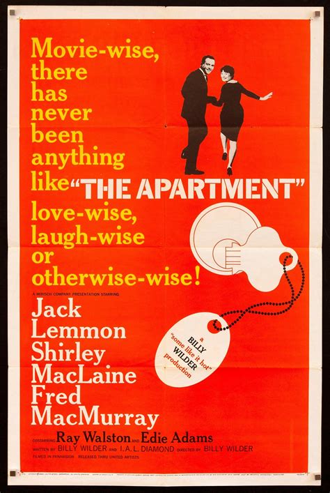 The Apartment Movie Poster 1960 1 Sheet (27x41)