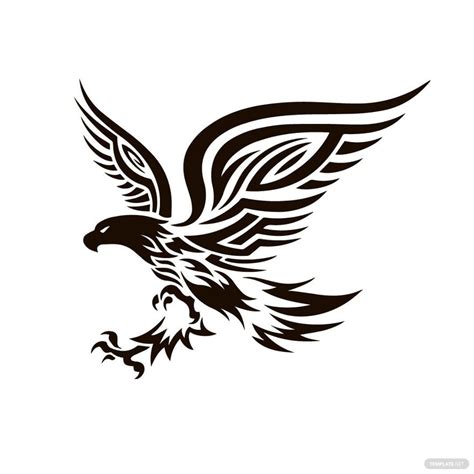 Black And White Eagle Clipart in Illustrator - Download | Template.net