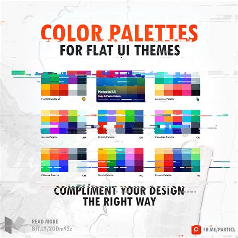 Color Palettes for Flat UI Themes - Particl Digital