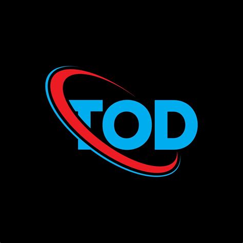 TOD logo. TOD letter. TOD letter logo design. Initials TOD logo linked with circle and uppercase ...