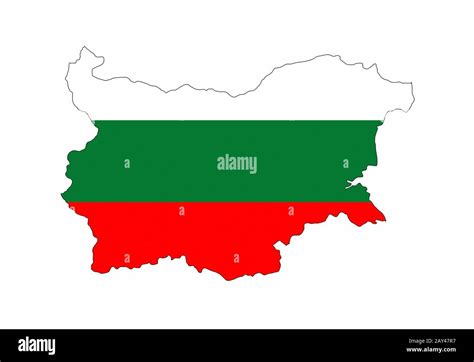 bulgaria flag map Stock Photo - Alamy