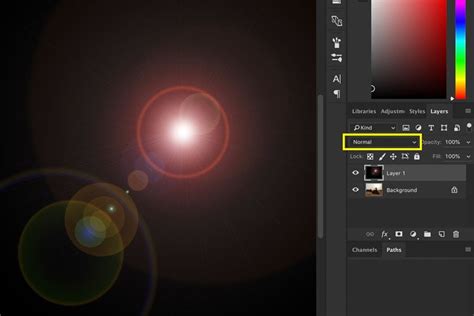 Creating A Lens Flare Effect And Dust Particles In Photoshop With | My ...