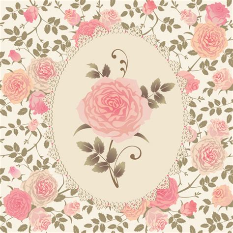 Pink rose pattern background vector Vectors graphic art designs in ...