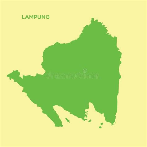 Map of Lampung. Vector Illustration Decorative Design Stock Vector ...