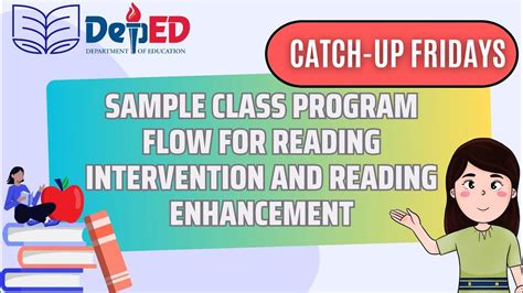 Sample Class Program Flow for Reading Intervention and Reading Enhancement for Catch Up Fridays ...