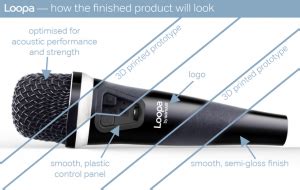 Development Of Loopa Microphone Gets Kickstarted By 3D Printing