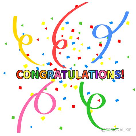 Congratulations Clip Art Free PNG Image｜Illustoon