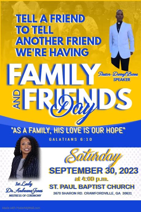 Family and friends day flyer | PosterMyWall