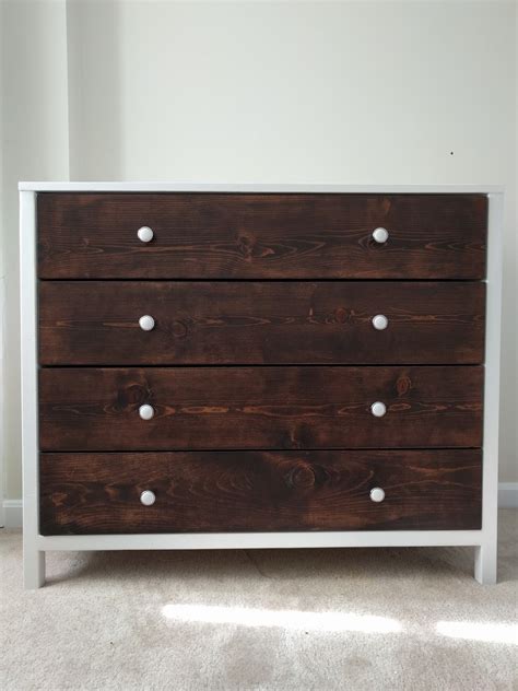 Ana White | Modern White Dresser with Wood Drawers - DIY Projects