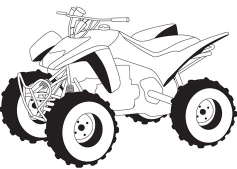 Honda ATV coloring page - ColouringPages