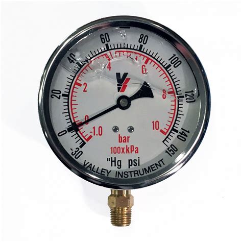 4" Liquid Filled Suction Gauge - Fire Sprinkler Equipment