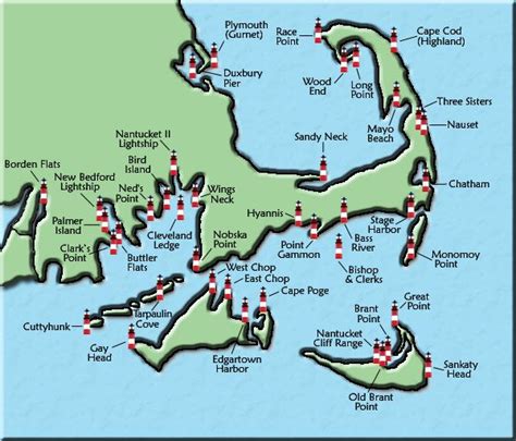 Massachusetts Lighthouse Map | East coast road trip, Maine road trip, Lighthouse