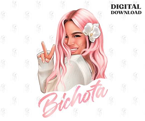 Karol G Png With Pink Hair Bichota, New Album Sublimation Designs Digital Download for Personal ...