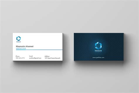 Minimalist Business Card Template on Behance