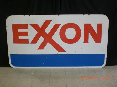 EXXON porcelain gas station sign | Porcelain signs, Signs, Exxon