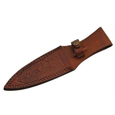 9 Inch Wood Handle Boot Knife With Sheath - J&L Self Defense Products