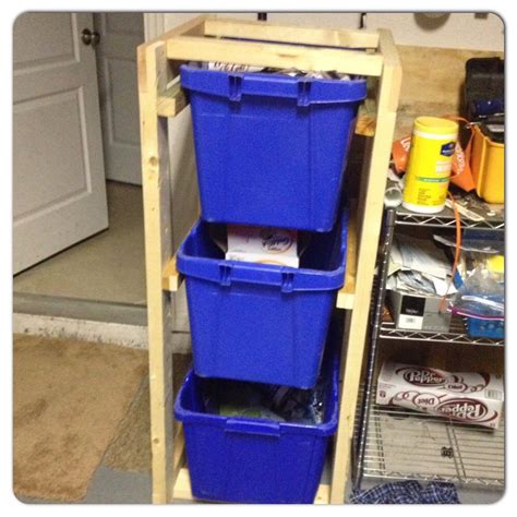 Recycle Bin Holder | DIY Recycling Bins