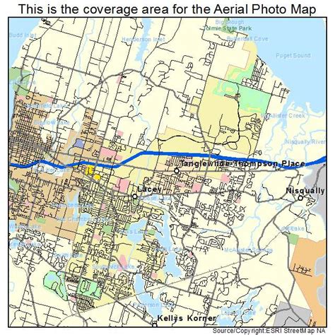 Aerial Photography Map of Lacey, WA Washington