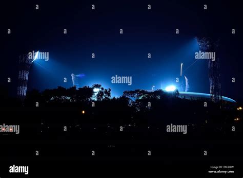 fireworks in stadium Stock Photo - Alamy