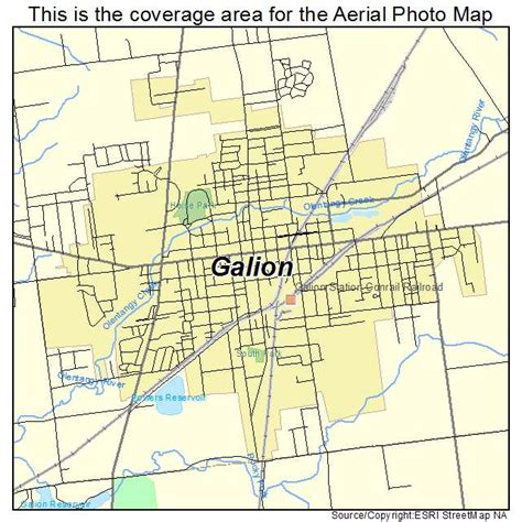 Aerial Photography Map of Galion, OH Ohio