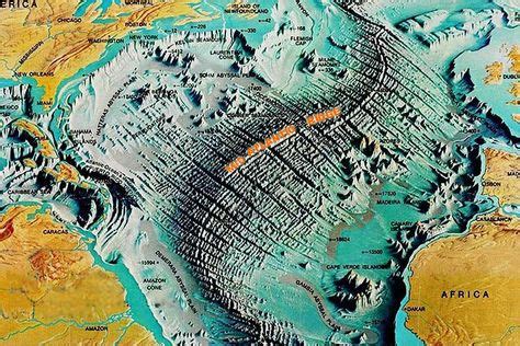 National Geographic relief map of the Atlantic Ocean floor | Relief map, Historical maps, Map