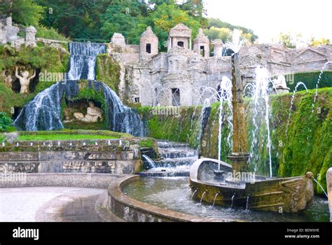 The Rometta Fountain, Villa D'Este, Tivoli, Italy Stock Photo - Alamy