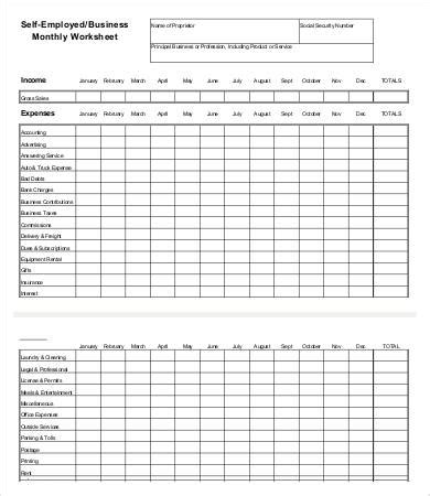 Monthly Expense Sheet - 12+ Word, PDF Documents Download