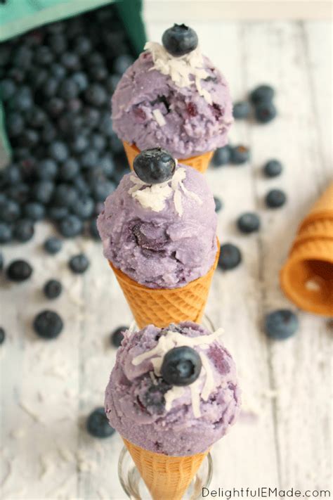 The BEST Blueberry Ice Cream Recipe! | Delightful E Made