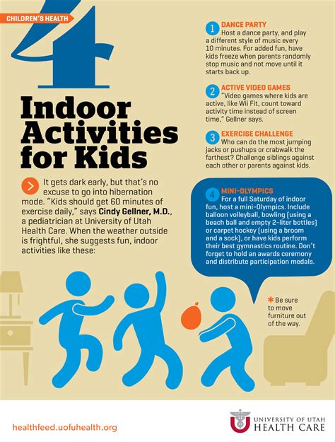 4 Indoor Activities for Kids | University of Utah Health