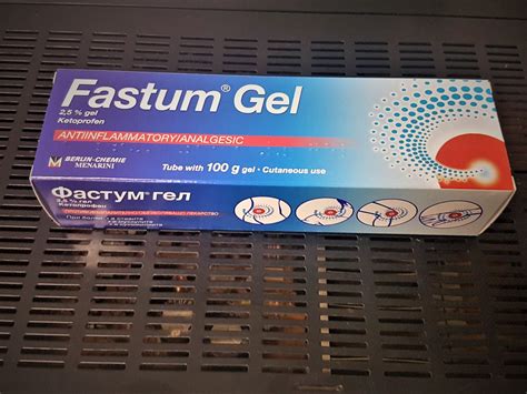 Fastum® Gel 2,5 % gel (Ketoprofen) 100 g in Tube – Expodrugs