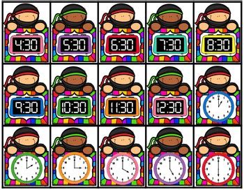 Telling Time Math Game by Cara's Creative Playground | TpT