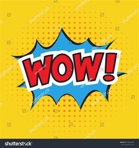 Wow Banner Design Vector Illustration Cartoon Stock Vector (Royalty Free) 445824484 | Shutterstock