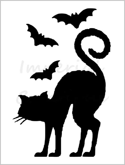 Halloween Cat Stencils