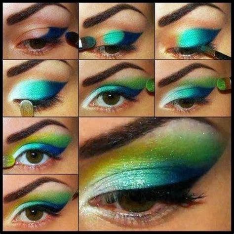 Dramatic Peacock Inspired Eye Makeup Ideas