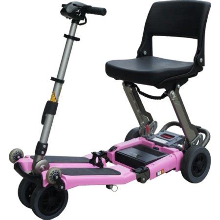 Luggie Standard Foldable Power Mobility Scooter - Pink - Walmart.com