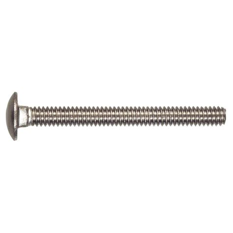 Hillman Stainless Steel Carriage Bolt (3/8"-16 Coarse Thread x 3" Length) 3514 - The Home Depot