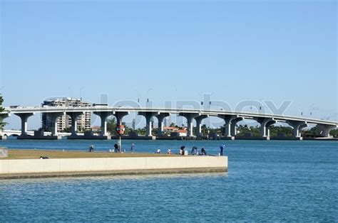 Miami Biscayne Bay Bridge, Florida USA | Stock image | Colourbox