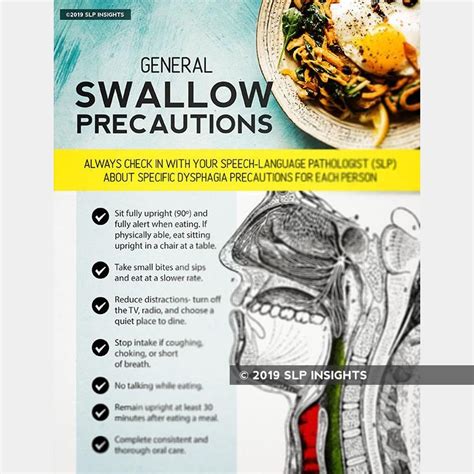 Handout: General Swallow Precautions – Therapy Insights | Dysphagia ...