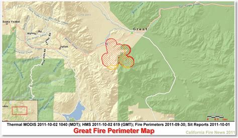 CFN - CALIFORNIA FIRE NEWS - CAL FIRE NEWS : CA-MVU-Great #Wildfire 2,000 acres - 40% - Map