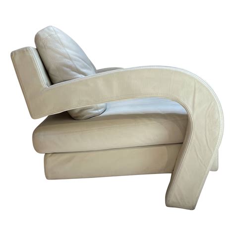 Postmodern B&B Italia White Leather Sofa – Pop Up Home