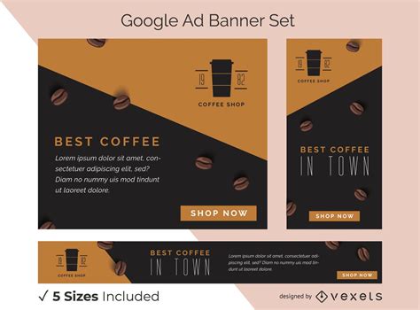 Coffee Shop Ad Banner Set Vector Download