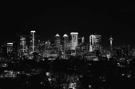 Calgary Winter Night Skyline : r/Calgary