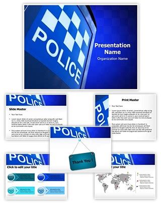 Professional Police Station Editable PowerPoint Template