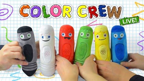 Learn Colors with Giant Crayons | Coloring with Soft Toys for Kids ...